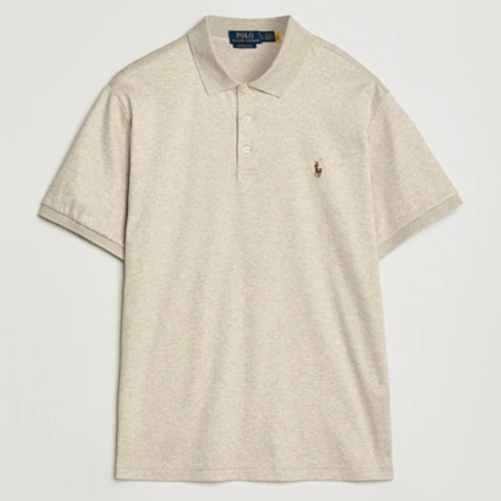 Polo by Ralph Lauren Men's Light Tan Polo Shirt size XL classic fit